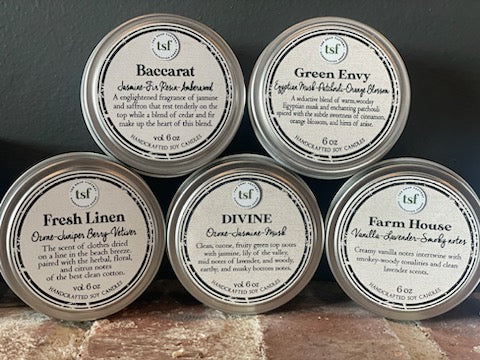 Tin 6 oz. Soy Wax Candle