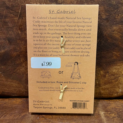 Natural Sea Sponge Caddy